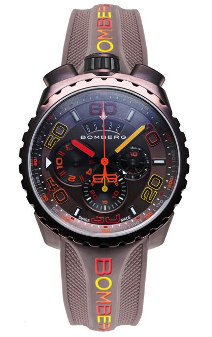 Review Bomberg Bolt-68 Chroma II BS45CHPBR.049-4.3 Chocolate Chronograph Replica mens watch